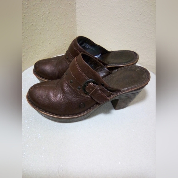 Born Brown Leather Wedges - Picture 2 of 7